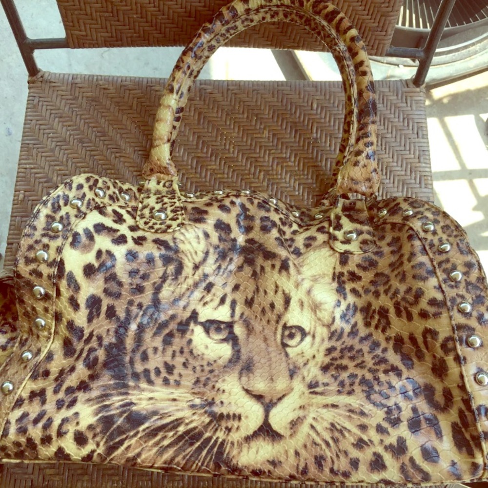Leopard print purse